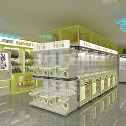 yellow themed claw machine store 4