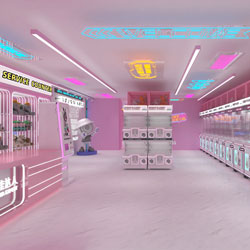 pink themed claw machine store 2